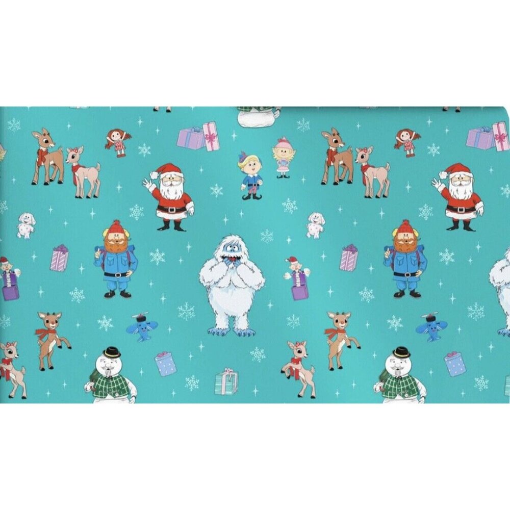 Hallmark Wrapping Paper Christmas Rudolph the Red-Nosed Reindeer Blue 25 sq ft H